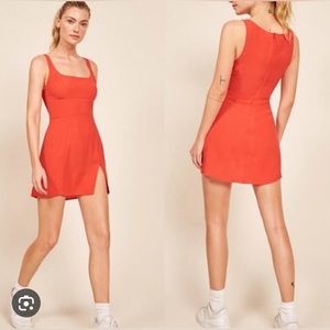Reformation Tiegan Mini Dress Red Size 0